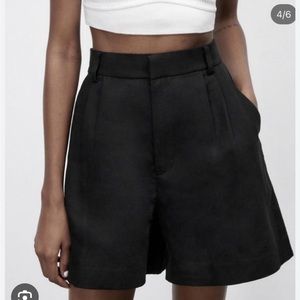 Zara Linen-Blend Shorts